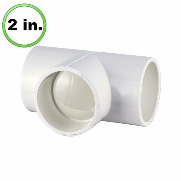 2 in. Utility Grade PVC Pipe Tee, Circo, Mfr#: 126-U